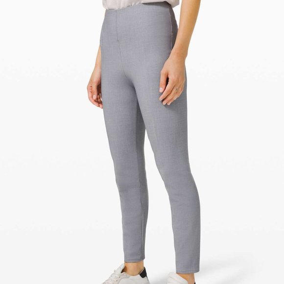 NWT Lululemon Here To There HR Pants 7/8 High Rise Wrinkle Free Stretch Grey - Picture 1 of 10